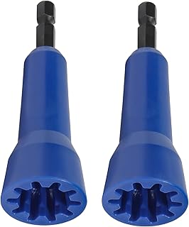 Wire Nut Twister, Wire Twister Tool, Wire Twisting Tool & Wire Nut Driver with 1/4" Chuck, Universal Wire Nut Tool & Wire Nut Twister for Drill, 2 Pack, Blue