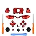 Produktbild Bumpers Triggers Buttons DPad LB RB LT RT Tasten & T6 T8 Schraubendreher & Brecheisen für Xbox One Elite Controller 3,5 mm (Chrom Rot)