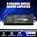 DS18 NXL-X1200.5D 5 Channel Marine Amplifier - Compact Class D Full-Range IP67 Waterproof Amp 2 Ohms 500x1 RMS 2800 Watts Great for Boats, Motorsports, Motorcycles, and All Elements Applications
