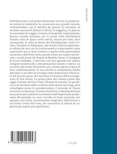 Scrittrici Italiane Tra Otto E Novecento. Un'antologia: Diari, Memorie, Lettere, Viaggi, Teatro, Poesia, Narrativa, Saggistica, Biografie, Giornalismo - 2