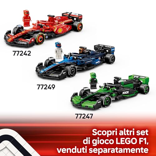 Speed Champions Auto da Corsa Aston Martin Aramco F1 AMR24 Macchina Giocattolo da Collezione con Minifigure del Pilota, Modello per Bambini da 10 Anni o per Adulti Fan della Formula 1 77245 - Lego - Immagine 6