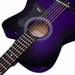 Rekaf 38 Pouces Folk Retro Guitare élégante à la Main en Bois Massif Guitare à facettes Acoustique Kit débutant Instrument d’entrée pour débutant Jita K101-38 Pouces Purple Wood Native Guitar Cadeaux - Les Beatles, Paul McCartney, John Lennon, RIngo Starr, George Harrison Rekaf 38 Pouces Folk Retro Guitare élégante à la Main en Bois Massif Guitare à facettes Acoustique Kit débutant Instrument d'entrée pour débutant Jita K101-38 Pouces Purple Wood Native Guitar Cadeaux – Image 5