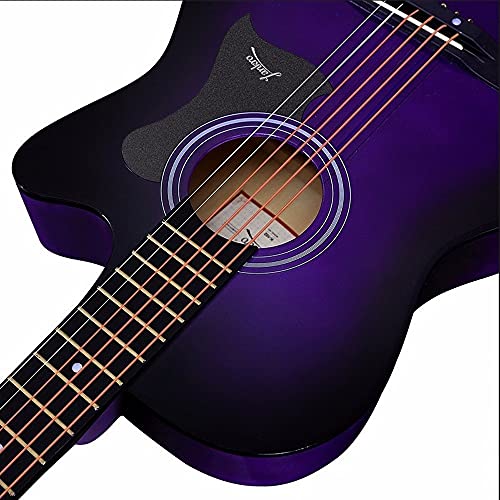 Rekaf 38 Pouces Folk Retro Guitare élégante à la Main en Bois Massif Guitare à facettes Acoustique Kit débutant Instrument d’entrée pour débutant Jita K101-38 Pouces Purple Wood Native Guitar Cadeaux - Les Beatles, Paul McCartney, John Lennon, RIngo Starr, George Harrison Rekaf 38 Pouces Folk Retro Guitare élégante à la Main en Bois Massif Guitare à facettes Acoustique Kit débutant Instrument d'entrée pour débutant Jita K101-38 Pouces Purple Wood Native Guitar Cadeaux – Image 6