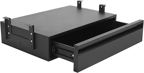 Miniatura 12 de POPMOON Cajón debajo del escritorio para escritorio de 13.8 x 8.8 x 3.5 pulgadas, organizador de almacenamiento extraíble con extensión deslizante
