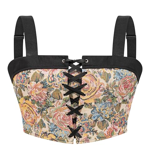 Bustier vintage bslingerie : le corset floral confortable qui sublime sans comprimer