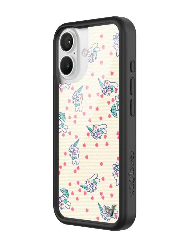 Image of Wildflower Cases - Compatible with iPhone 16 | Protective Black Bumper, 6.5ft Drop Test Certified, Women Owned Small Business | Ashley Williams - Bunny Baby