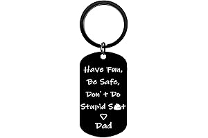 Daughter's Keychain: 'Don't Do Stupid Shit', a Reminder from Mom and Dad