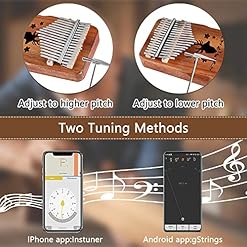 Kalimba 17 Clés Pouce Piano, Portable Doigt Piano Instrument de Musique, Bois Africain de Haute Qualité, Kalimba… - Les Beatles, Paul McCartney, John Lennon, RIngo Starr, George Harrison Kalimba 17 Clés Pouce Piano, Portable Doigt Piano Instrument de Musique, Bois Africain de Haute Qualité, Kalimba… – Image 5