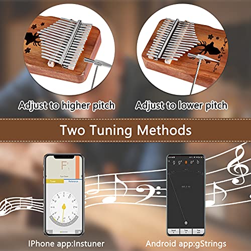 Kalimba 17 Clés Pouce Piano, Portable Doigt Piano Instrument de Musique, Bois Africain de Haute Qualité, Kalimba… - Les Beatles, Paul McCartney, John Lennon, RIngo Starr, George Harrison Kalimba 17 Clés Pouce Piano, Portable Doigt Piano Instrument de Musique, Bois Africain de Haute Qualité, Kalimba… – Image 6