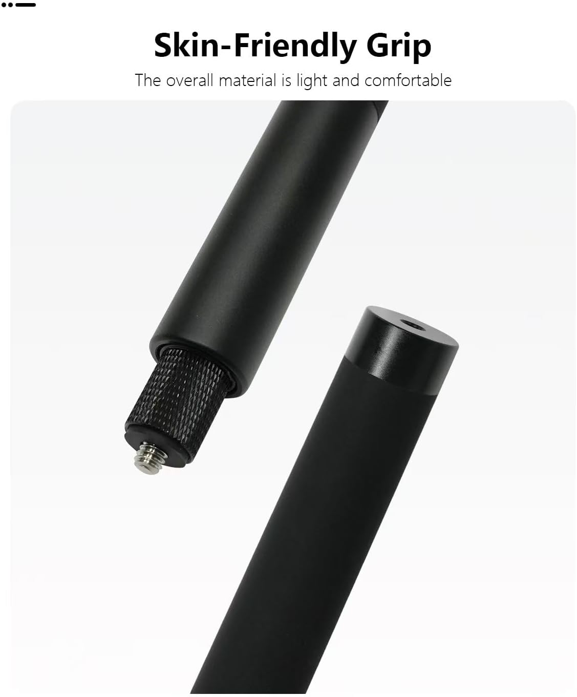100cm/39.37" Invisible Selfie Stick Extended Pole for Insta360 X5 X4 X3 DJI Osmo 360 Nano Pocket 4 3 GO 3S Ultra, Heavy Duty Metal Extension Rod/Motorcycle Bike Stick for Insta 360 Accessories