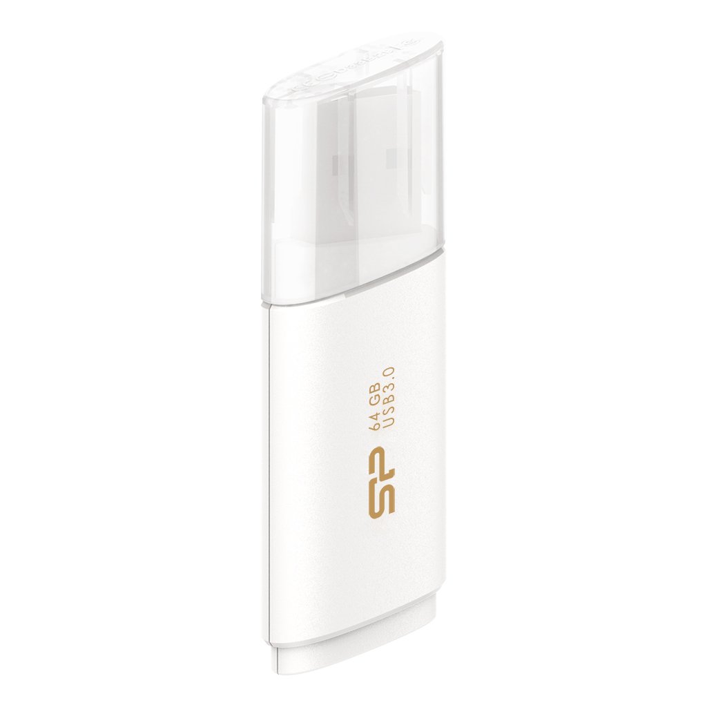 Silicon Power 64 GB pamięć USB B06 USB 3.1 Gen1 Interfejs superprędkość do 150 Mb/s - biały