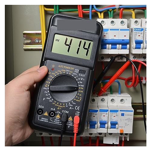 Multimètre Numérique DELURA 1000V 20A avec Voltmètre et Boîtier Noir