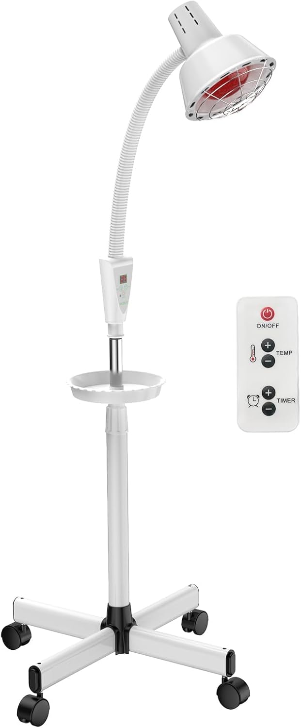 YUNCHI Infrared Light 275W Red Light Therapy Heat Lamp with