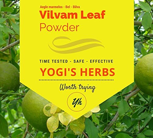 YOGIS HERBS Vilvam Leaf Powder – (Aegle marmelos/Beal/Bilva) Fresh & Pure 100g