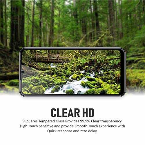 SupCares Tempered Glass for Redmi A2 Plus, A2, Redmi A1, 10A, 9 Activ, 9I, 9I Sport, 9C, 9A, 9A Sport and Poco C31 (6.52 Inch) With Installation Kit | 9H Edge to Edge Screen Protector | Black - Image 4