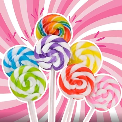 Image of Chef Medidi Fruit Lollipops Hard Candy | Assorted Fruit Flavors | Sweet Candy Treat for Kids | Natural Candy with Real Fruit Extract (Medium size) (30 Pc)