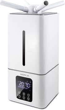Industrial Humidifier with Humidistat Whole House Air Vaporizer Humidifiers 13L Commercial Cool Mist Diffusers for Large Room 1200 Sq Ft Home Plant Office  Color 5 heads , Size Smart version