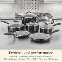 Cuisinart 11-Piece Nonstick Cookware Set, Ceramica XT, Black, 54C-11BK — image 2