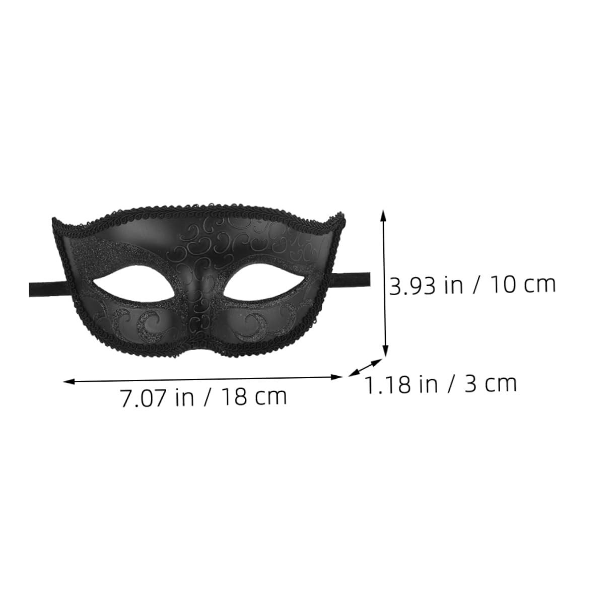 Hemoton Halloween Ball Mask Masquerade Party Accessory Comfortable Plastic Mask