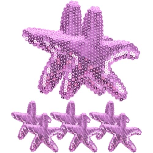 VERDANVERSE Pinzas de Cabello con Forma de Figura Marina Púrpura, 8 Piezas de Cuero Artificial con Fuerte Sujeción para Adolescentes y Accesorios Versátiles Playa