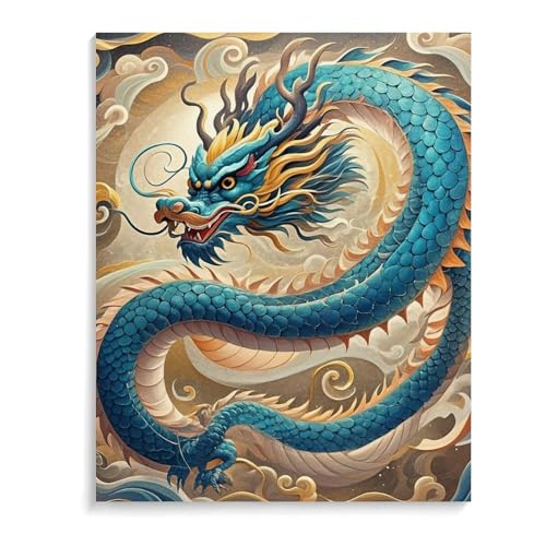 Peindre sans savoir dessiner grâce au kit peinture numéro dragon pour débutant adulte