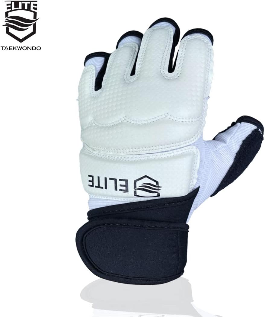 Half-Finger TKD Gloves - Professional Grade Sparring Protection for Training and Competition (Hands Guards Protectors for Youth & Adults)