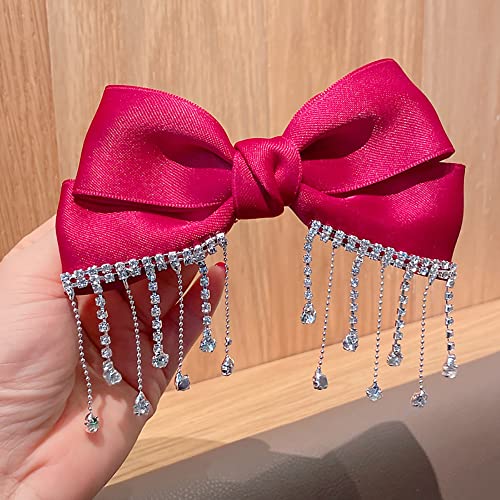 3 pzas Pinzas de Pelo con Lazos de Cristal para Mujeres miniatura 6
