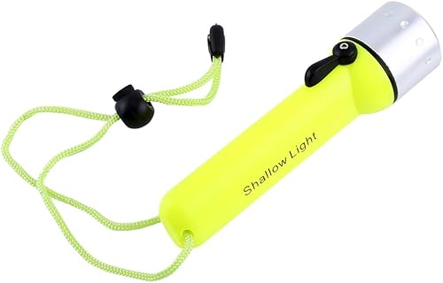 Miniatura 5 de Linterna de buceo LED, impermeable 180LM buceo luz LED antorcha con correa de mano para deportes submarinos