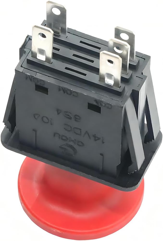 Car Clutch PTO Switch, 5 Terminals 10 AMP Vehicles Blade PTO Clutch Engage Control Tool, Automotive OEM# 776476 771476 Replacement, Compatible with Mini ZX One Super Z