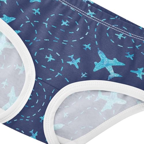 Little Girl Underwear Toddler Panties Kids Undies Plane Fly Print Soft Cotton Briefs 2T-8Y4