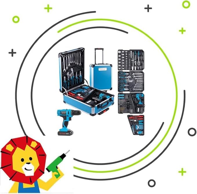 Set de Herramientas 346 Pzs con Taladro Inalámbrico 18V Arcwares miniatura 4