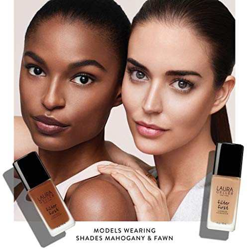 Laura Geller New York Filter First Luminous Liquid Makeup Foundation, Lightweight, Medium To Full Coverage, Non-Settling Formula, Cognac, 1 Fl Oz #TOP2