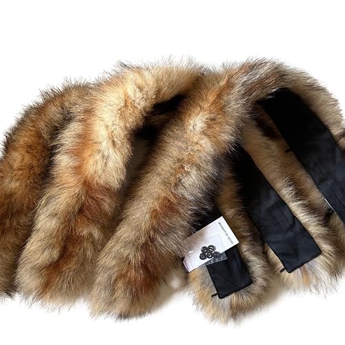 Men Collar Fur fox for coat parka hood