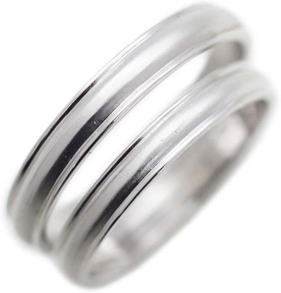 Amazon | 結婚指輪 ペアリング 2本セット K10ホワイトゴールド K10WG 