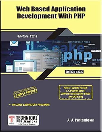 Amazon.fr - Web Based Application Development WITH php for MSBTE I ...