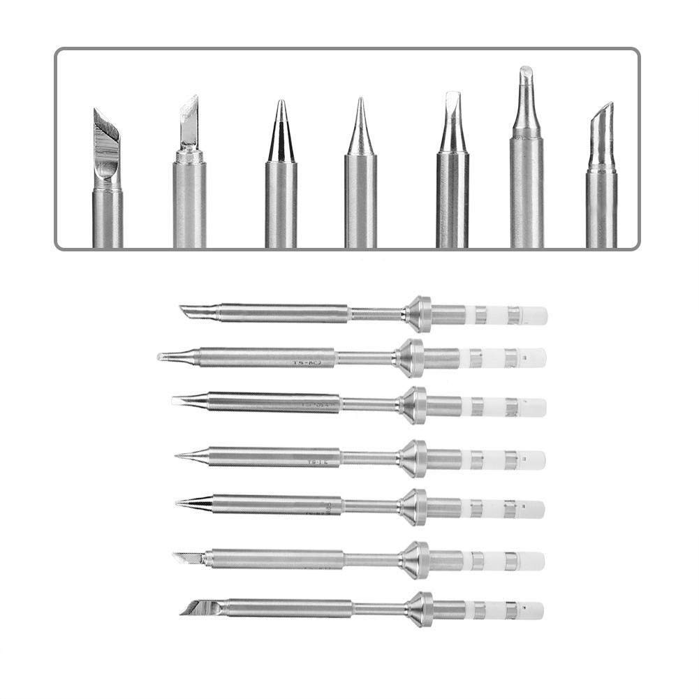 Broco Punte di Saldatura, Sostituzione 7pcs Mini in Acciaio Inox Saldatura Punte di Ferro for TS100 SALDATOIO 7 Tipi