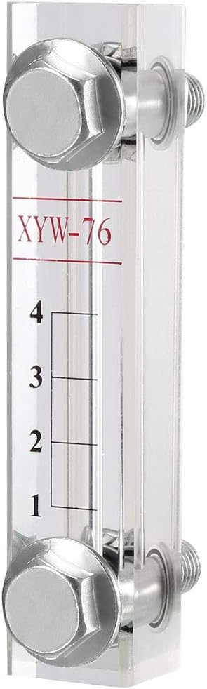 uxcell Flowmeter, Water Liquid Oil Flow Meter Acrylic Plexiglass Pipe XYW-76