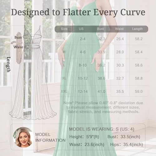 Image of Sexy Backless Maxi Formal Dress for Women with Sequin, Sleeveless Pleated Evening Gowns for Wedding and Cocktail