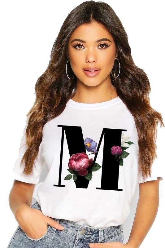 Graphic Alphabet Print A B C D E F G H I J K L M N O P Q R S T U V W X Y Z A to Z Unisex Oversized T-Shirt