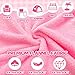 Fanfanwin 18 Pcs Sleepover Party Supplies Set 6 Pcs Cloud Fuzzy Throw Pillows 6 Pcs Fleece Soft Blankets 6 Pcs Pink Sleep Eye Mask Sleeping Stuff Accessories for Slumber Spa Pajama Favors