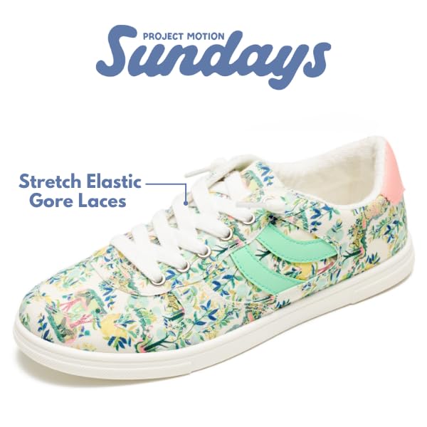 Image of Sundays Canvas Sneakers Women - Memory Foam Insole with Breathable Canvas Shoes for Women Footwear - Non-Slip with Lightweight and Comfortable Womens Sneakers
