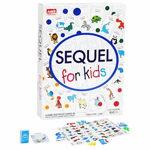 Ankit Toys & Games Sequel for Kids Board Game Make 5 in a Series Sequence Card Game Plastic Chips & Playing Cards for Age 6 Years to 99 Years Family Board Games