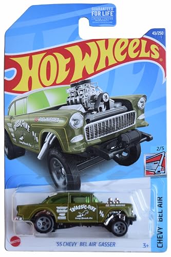 Hot Wheels Chevy Bel Air Gassger Verde 1:64 miniatura 1