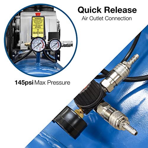 Hyundai 3HP 200 Litre Electric Air Compressor with 145PSI Belt Drive, 14CFM, 230v Motor Single-Phase Steel Compressor 2.2kw/2200w 4 Hyundai 3HP 200 Litre Electric Air Compressor with 145PSI Belt Drive, 14CFM, 230v Motor Single-Phase Steel Compressor 2.2kw/2200w - Image 4