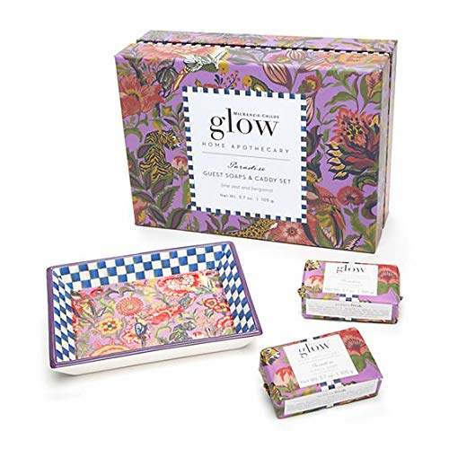 MACKENZIE-CHILDS Royal Check Paradise Bar Soap & Dish Set