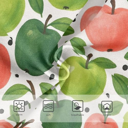 Joisal Watercolor Green Pink Apples Girls Underwear Toddler 2t Cotton Panties Little Girl Flower Kids Undies Briefs3