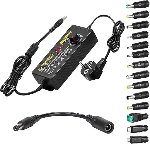 Adaptador de Corriente Ajustable,3V-24V 5A 120W Adaptador de Corriente Universal AC/DC,Convertidor de 100V-240V AC a DC con 5.5x2.5mm 14 Puntas y Cable de polaridad Adaptador de Corriente Regulable | Ya disponible en tu tienda friki favorita! En mundofriki.es! Adaptador de Corriente Ajustable,3V-24V 5A 120W Adaptador de Corriente Universal AC/DC,Convertidor de 100V-240V AC a DC con 5.5x2.5mm 14 Puntas y Cable de polaridad Adaptador de Corriente Regulable | Ya disponible en tu tienda friki favorita! En mundofriki.es!