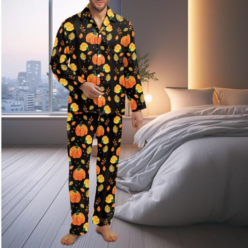 INSTANTARTS Matching Pajamas for Couples Soft Button Down Nightwear for Men and Women Polyester Pajama Sets2