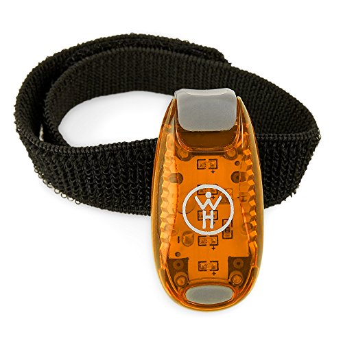Led Safety Light 2 Pack (Orange) - Nighttime Visibility For Runners, Cyclists, Walkers, Joggers, Kids, Dogs, Relays & More - Clip To Clothes Strap To Wrist, Ankle, Bike, Collar Or Just About Anywhere! #TOP3