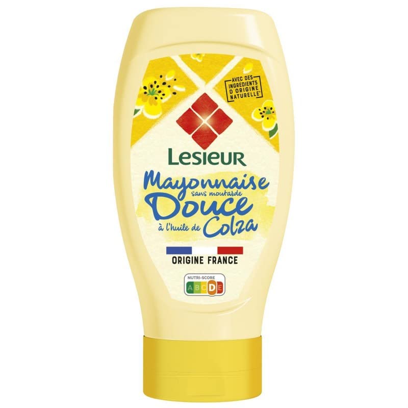 LESIEUR Mayonesa, fina y suave, 425 g, 4 unidades